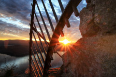 Der Waldecker Stein auf Schloss Waldeck