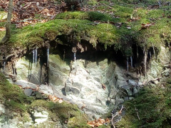 Felsen und Eis