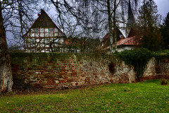 Historische Steine der Stadtmauer in Mengeringhausen 
