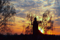 Abenddämmerung mit Blick auf den Kilian